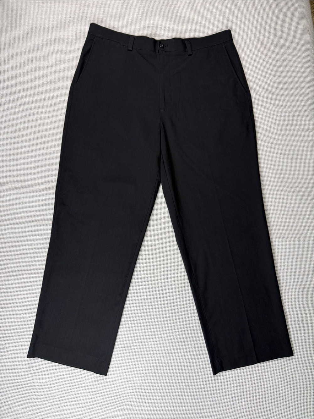 Apt. 9 Men's Black Dress Pants - Classic Flat Front 36x29
